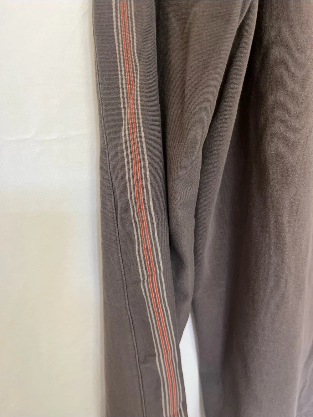 Men’s Banana Republic Brown Quarter-Zip Pullover with Stripe Accent